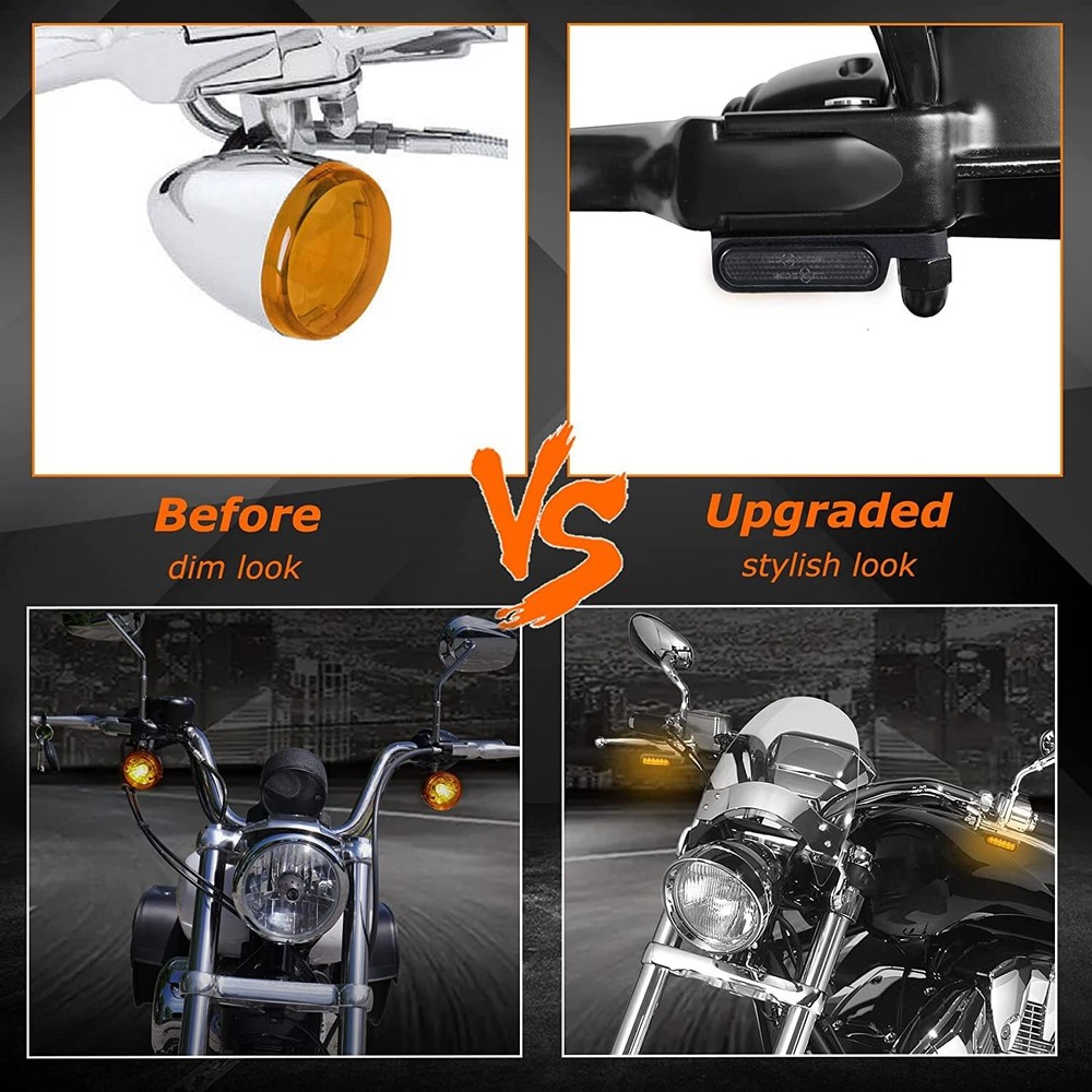 Motorcycle LED Turn Signal Sequential Indicator Mini Blinker Flowing Light Lamp
