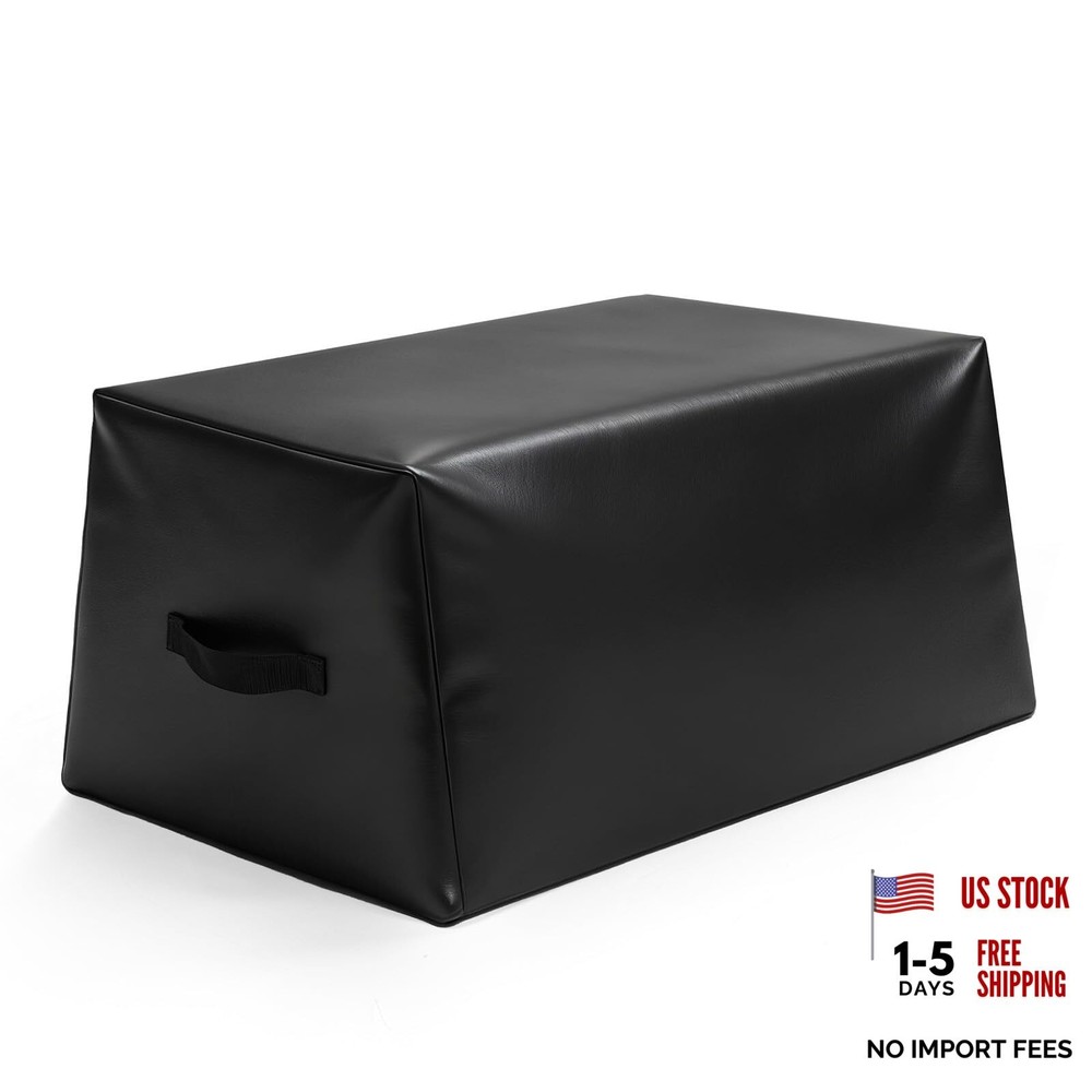 Hip Thrust Bench, Multi-Functional Hip Thrust Box for Home Gym, Non-Slip Black