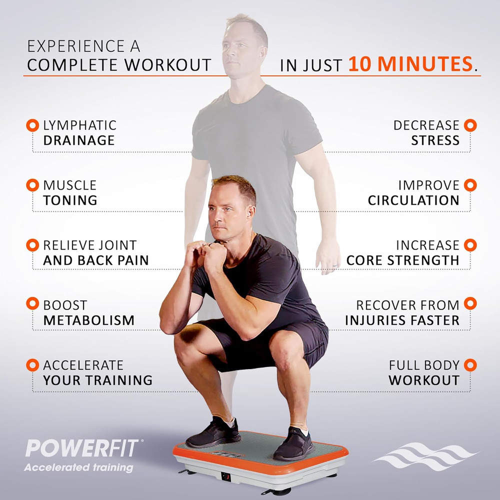 Vibration Plate Exercise Machine - Full Body Vibration Platform