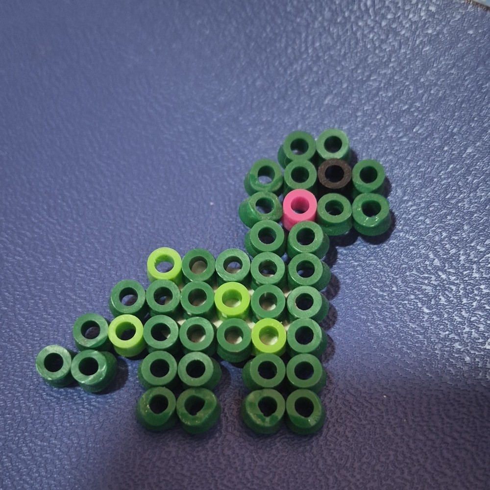handmade perler bead dinosaur 🦕