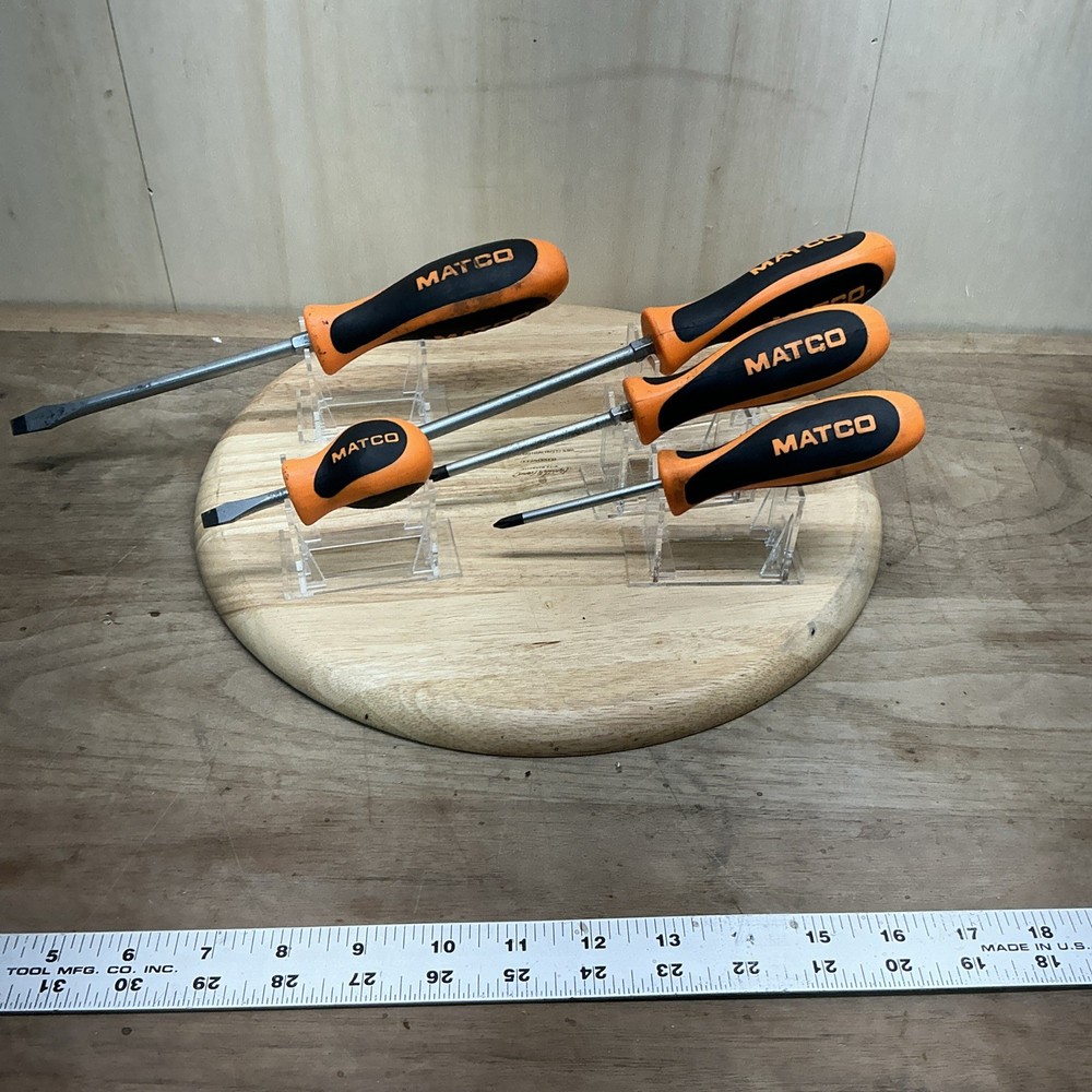 Matco Tools 5pc Screwdriver Set - Orange/Black Handle (U)