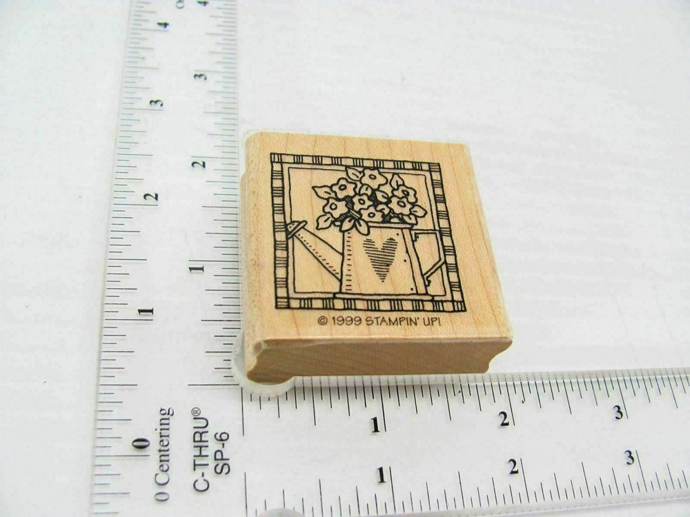 Water Pitcher Planter Rubber Stamp - Stamp Set A278