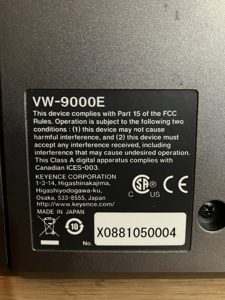 Keyence VW-9000E High-speed Microscope (CPU only)