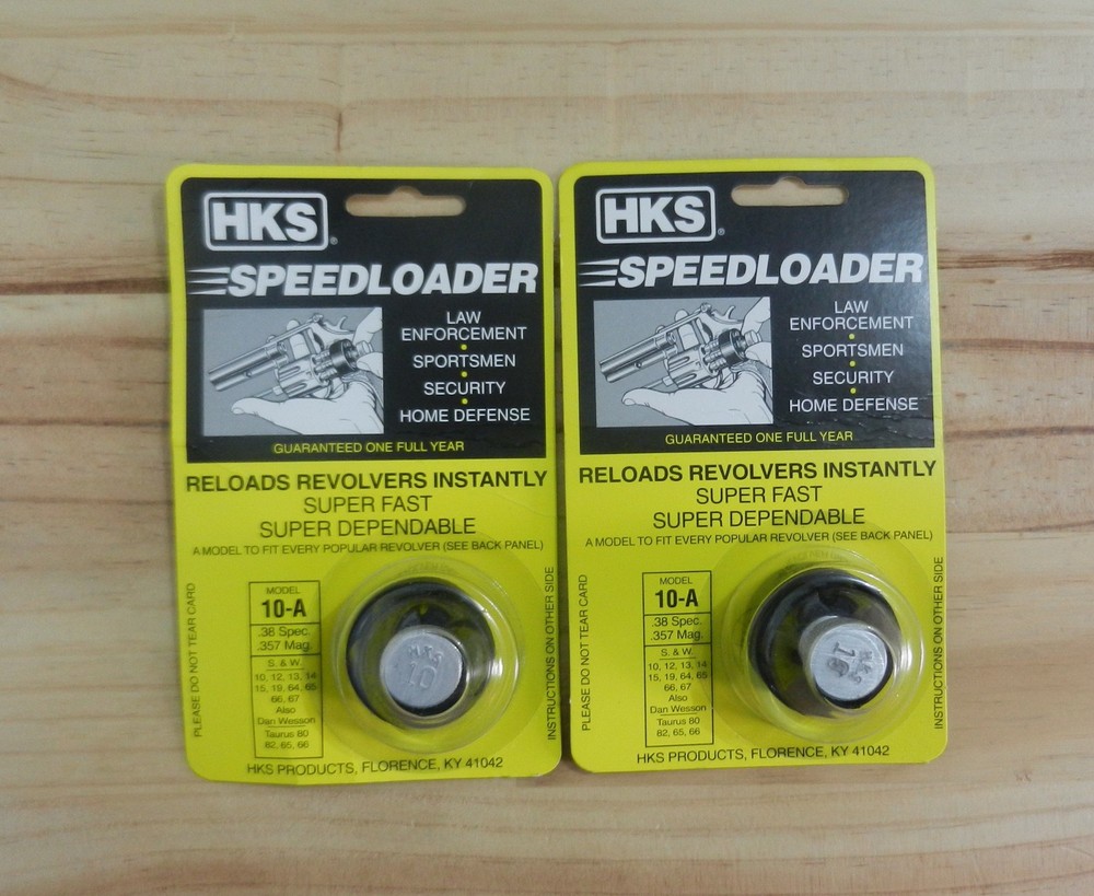 HKS Speedloader;  10-A;  6-Shot;  38 SPL 357 Mag;  2 Pack;  Fast & Dependable