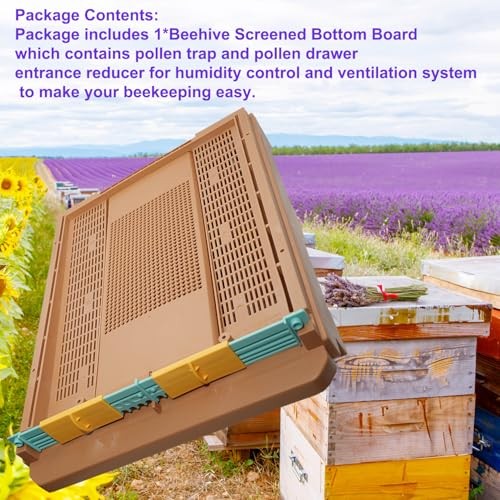 Premium Screened Bottom Board 10 Frames Langstroth Beehive Screen Bottom Board
