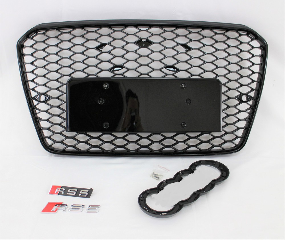 for 2013 -17 A5, S5 B8.5 RS5 style front bumper grille valance conversion set
