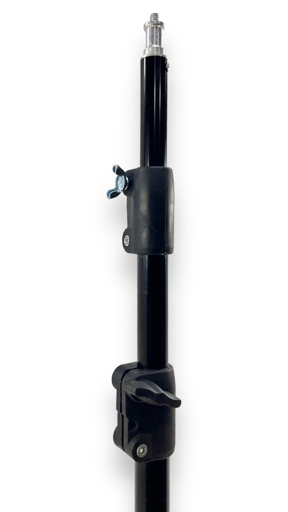 Two 7’ 3-Section Photography Light Stands 1/4” Stud Tip Connector