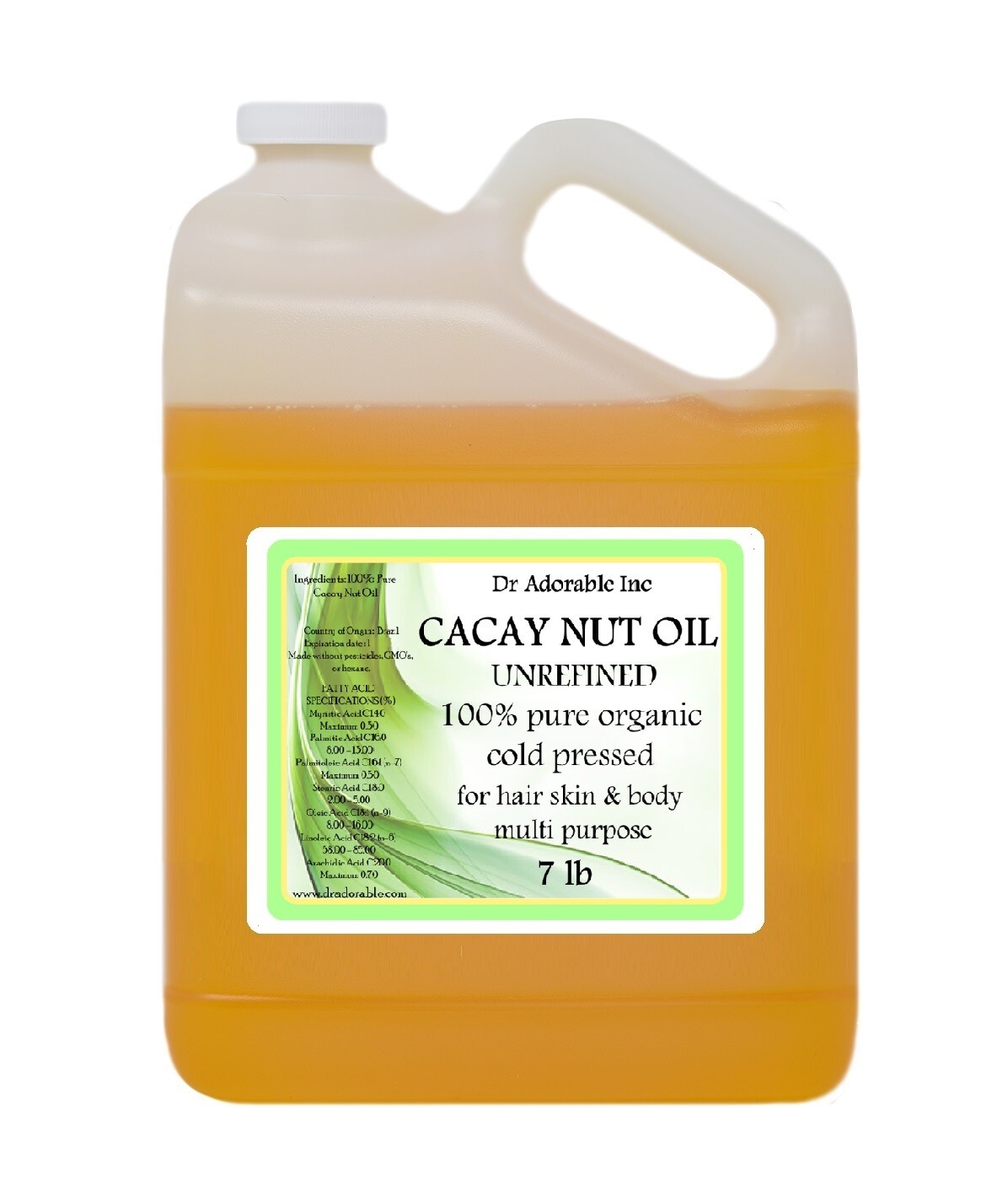 PREMIUM CACAY NUT OIL UNREFINED PURE COLD PRESSED ORGANIC FRESH SKIN HAIR CARE