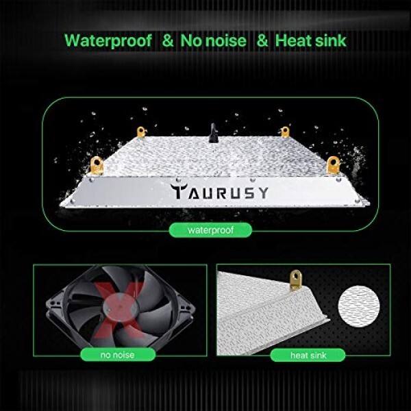 Full Spectrum Quantum Board LED Grow Light 2x2ft Coverage Green House Grow Light