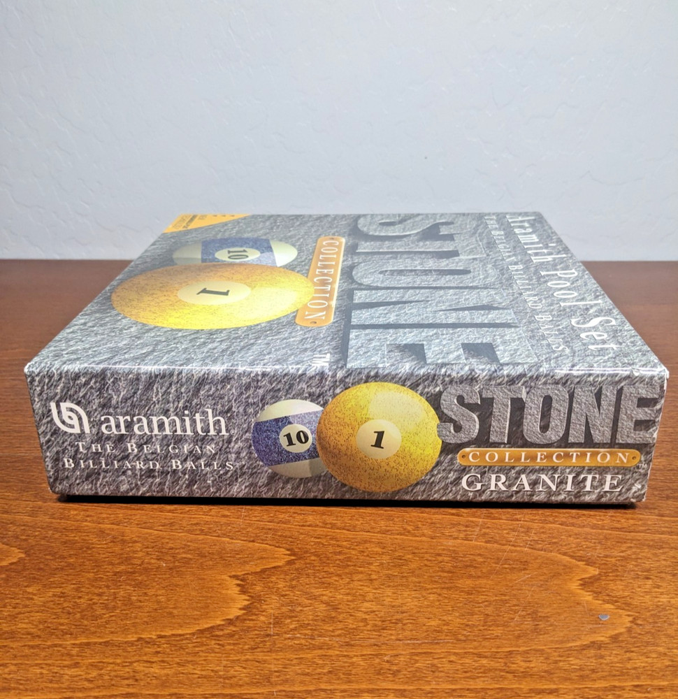 Aramith Pool Set Stone Collection Replacement BOX ONLY Belgian Billiard Ball