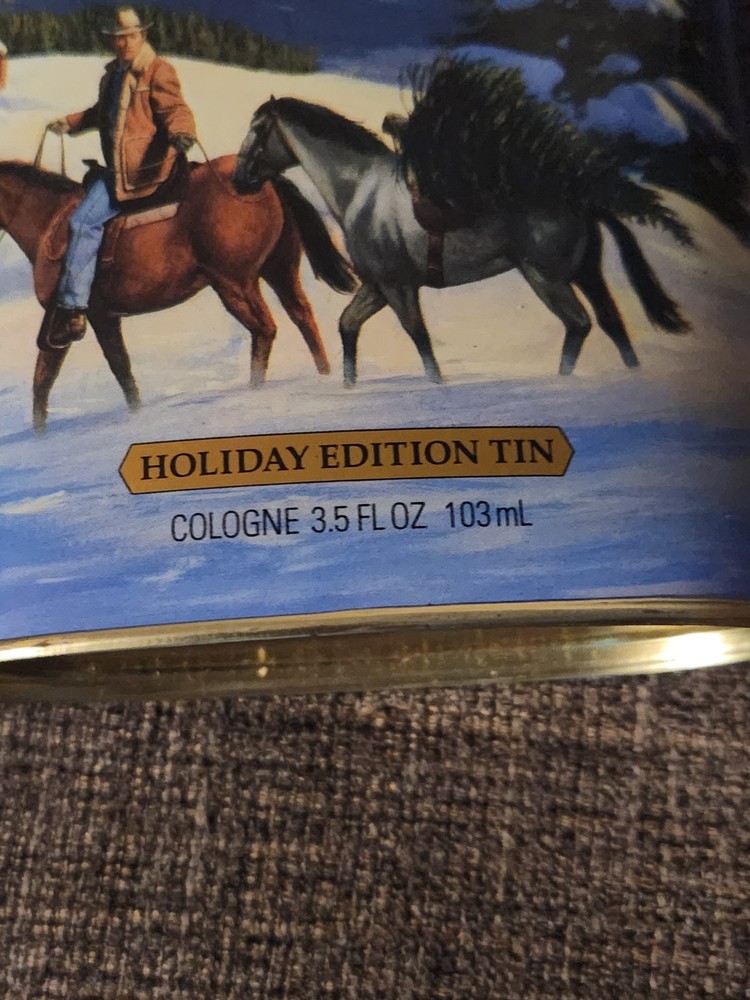 Stetsons Cologne Holiday Edition Collectors Tin empty