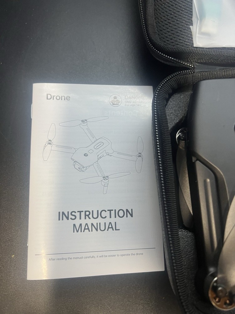 JY08 Pro Foldable Drone- Black- WiFi- Recording- New- Open Box