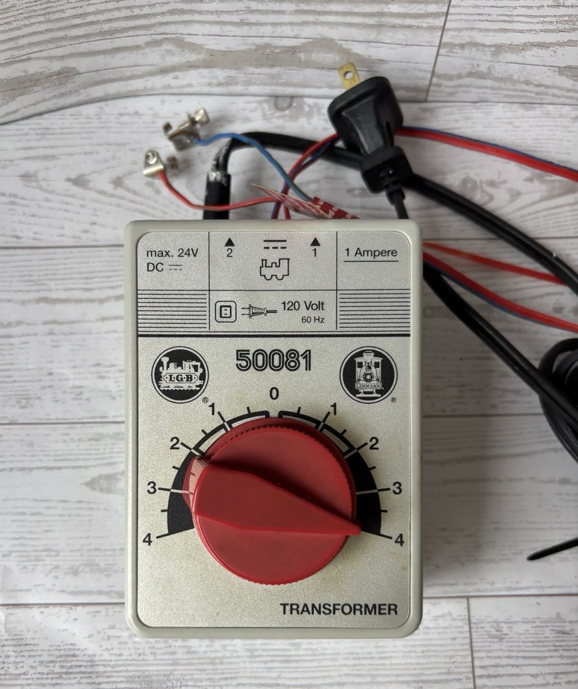 LGB 50081 G Scale Train Transformer Controller 1 Amp And Cables