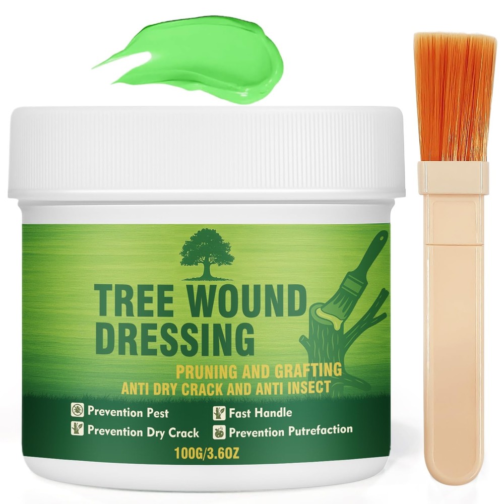 Tree Wound Sealer, Organic Pruning Dressing Paste & Grafting Compound, Green