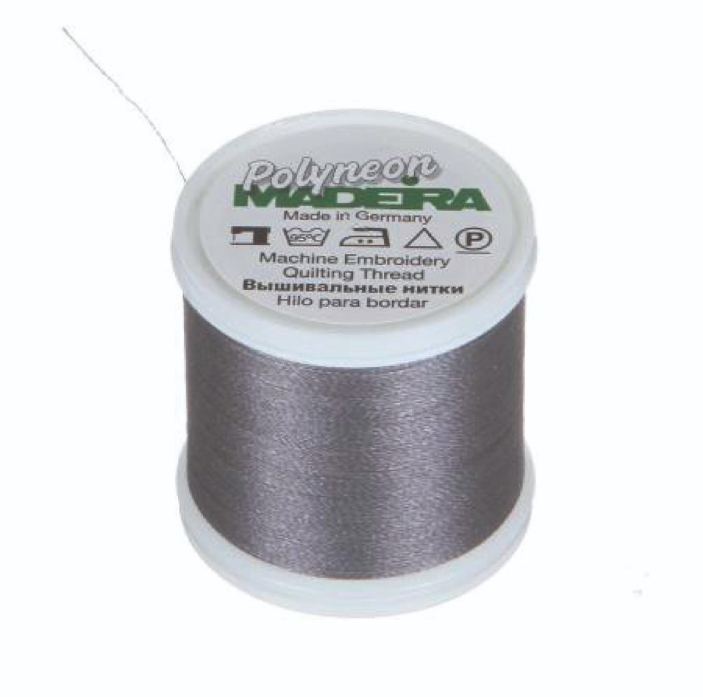 MADEIRA -- Ref. 1740 -- Weimaraner Gray -- Polyneon Thread -- #40 -- 440 yards