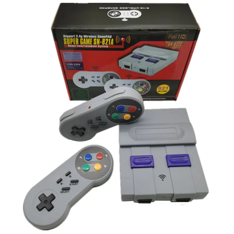 Game controller, featuring 821 classic games, high-definition video game console