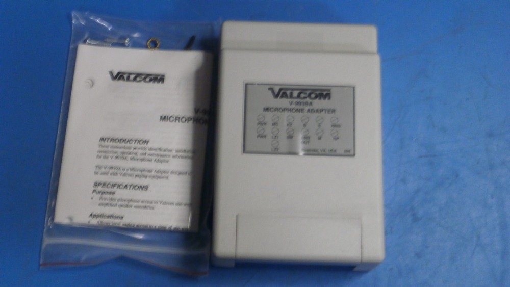 Valcom V-9939A Microphone Adapter, New