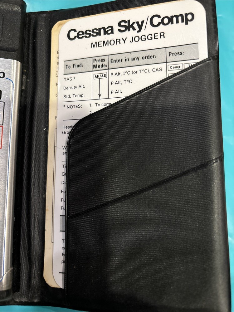 Rare - Cessna Sky Comp Navigation Computer W/Manual and hard case