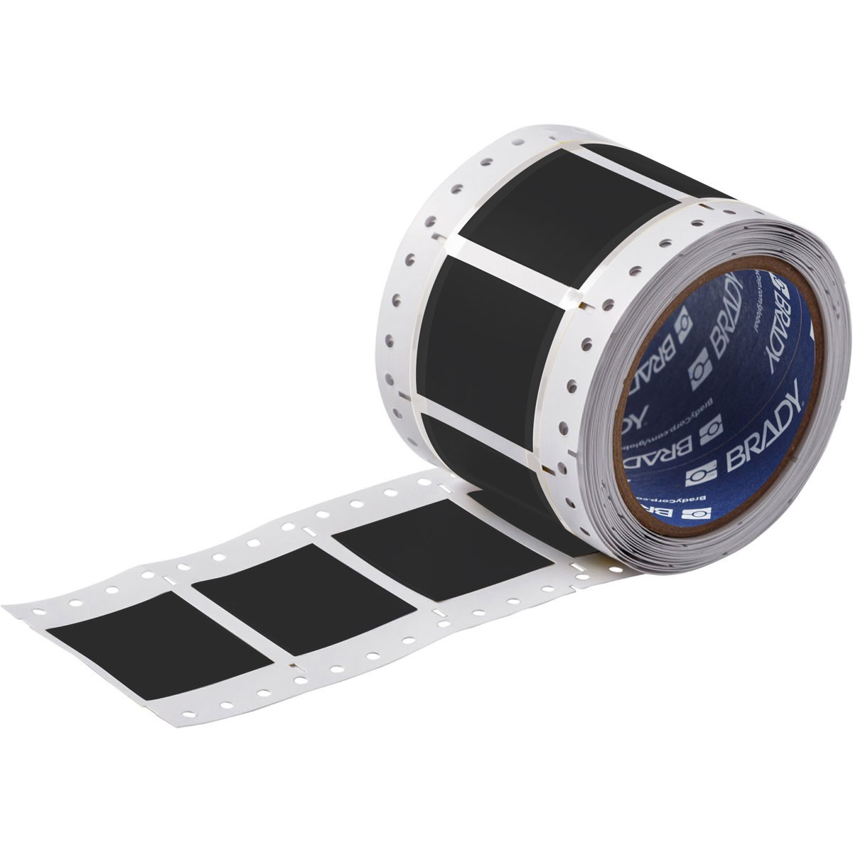 Brady PS-1000-2-BK | 2"x1" | PermaSleeve Heat Shrink Wire and Cable Labels Black