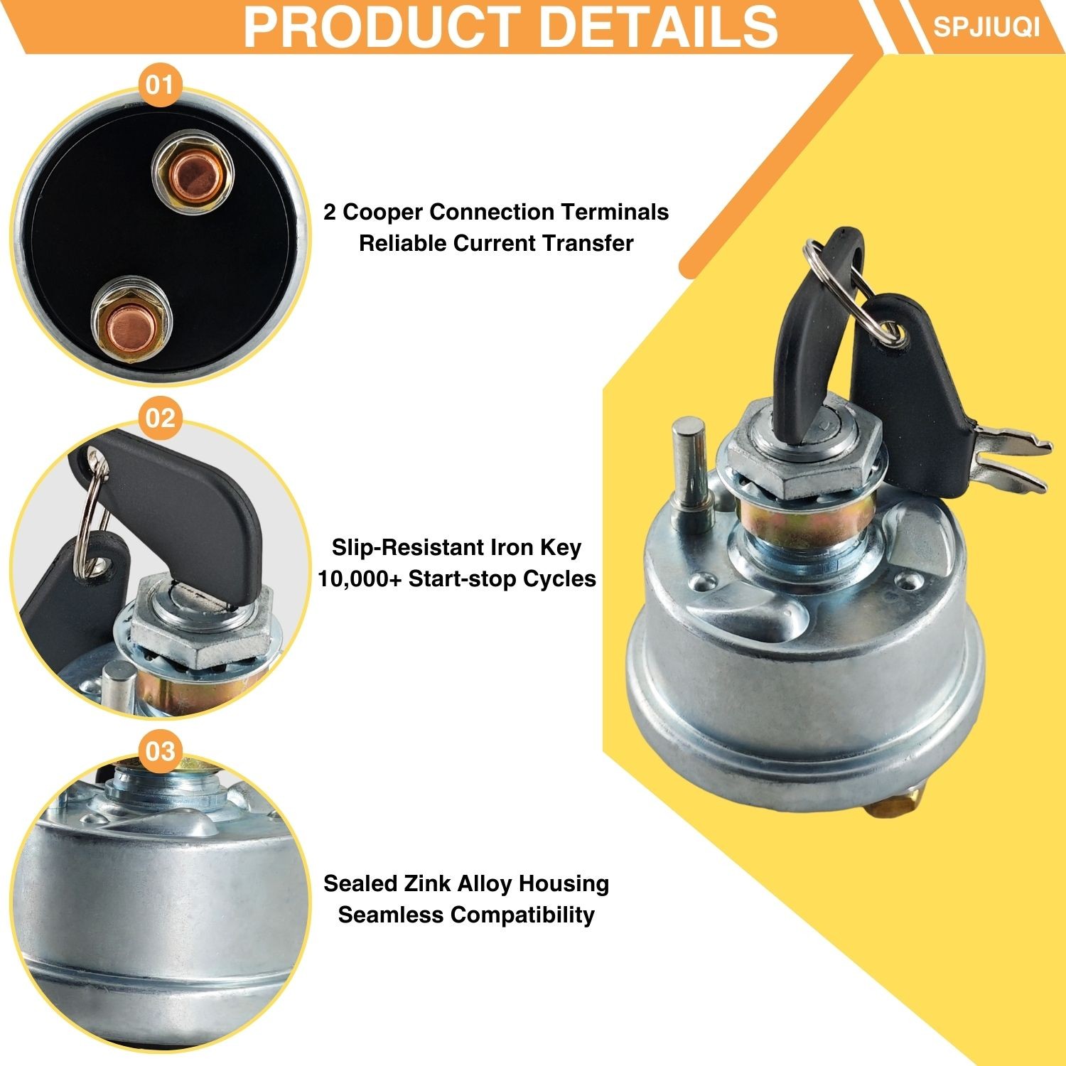 12V Master Battery Disconnect Switch 7N0718 w/Key for Caterpillar Cat Excavators