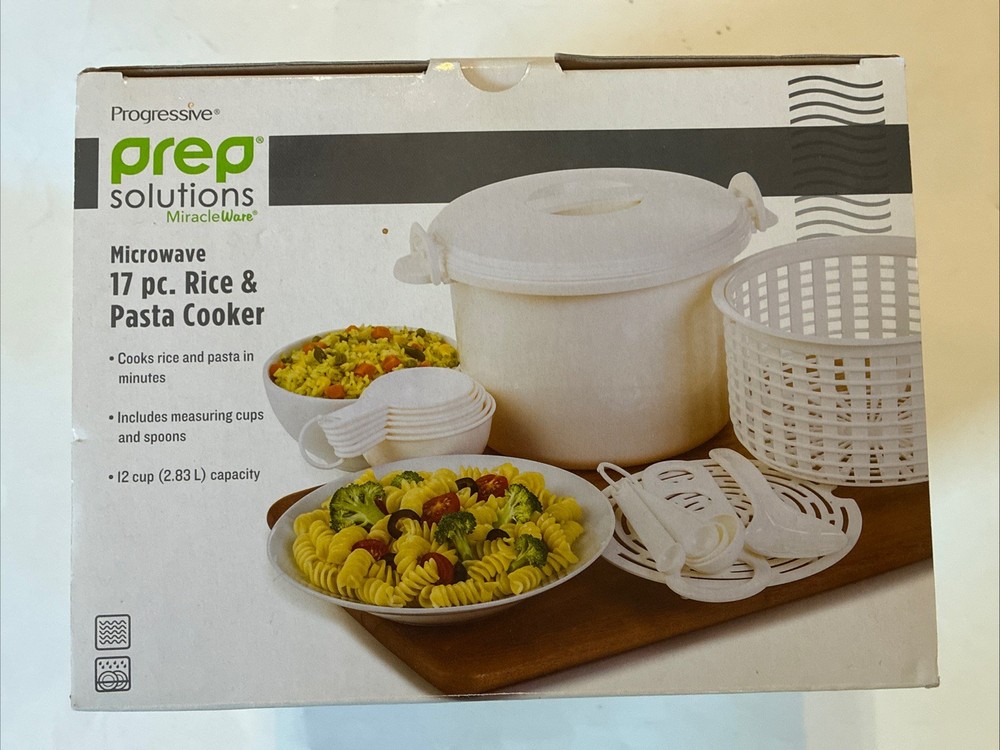 Miracle Ware Progressive Prep Solutions Microwave 17 Pc Rice & Pasta Cooker