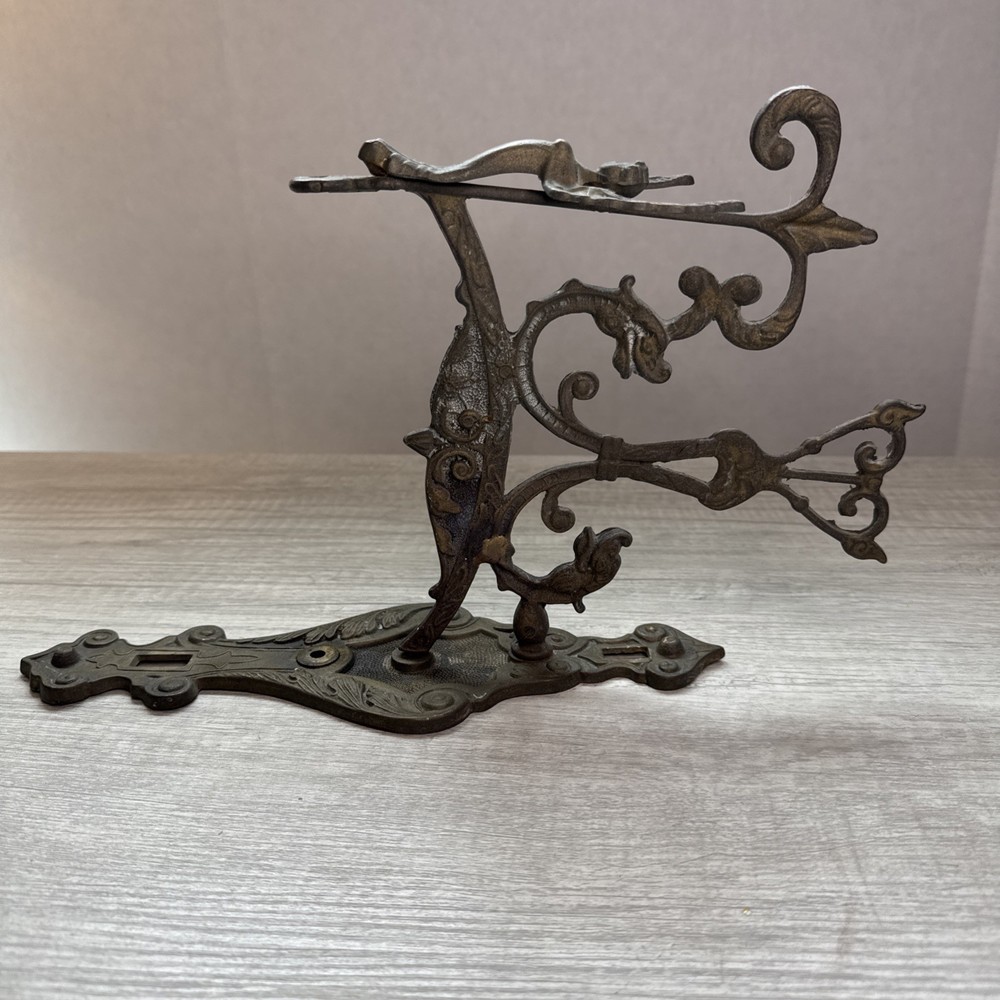 ANTIQUE BRASS BELL LANTERN HOLDER