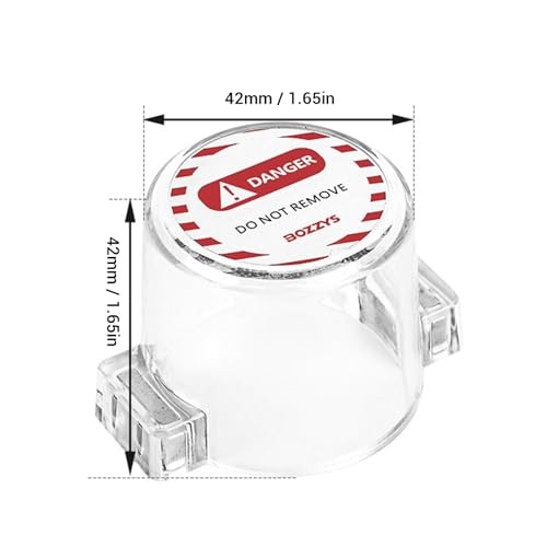 Round Push Button Switch Protective Cover, Transparent Strong Magnet Cover