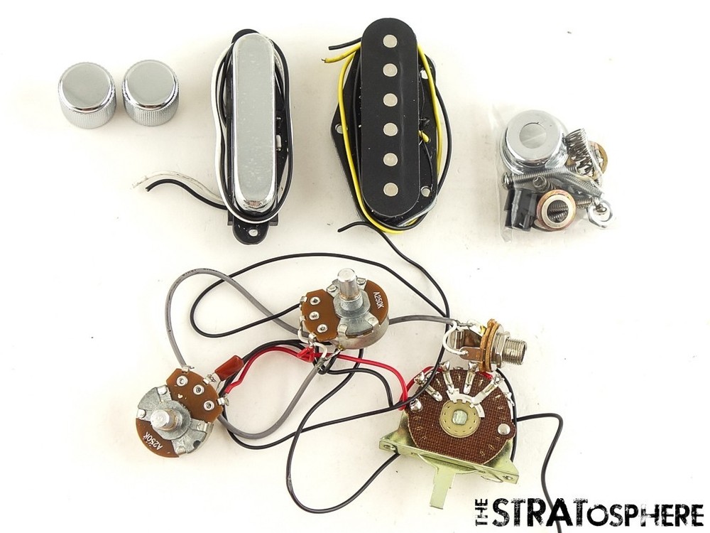 Fender Standard Tele Single-Coil PICKUPS POTS KNOBS & SWITCH, Telecaster.