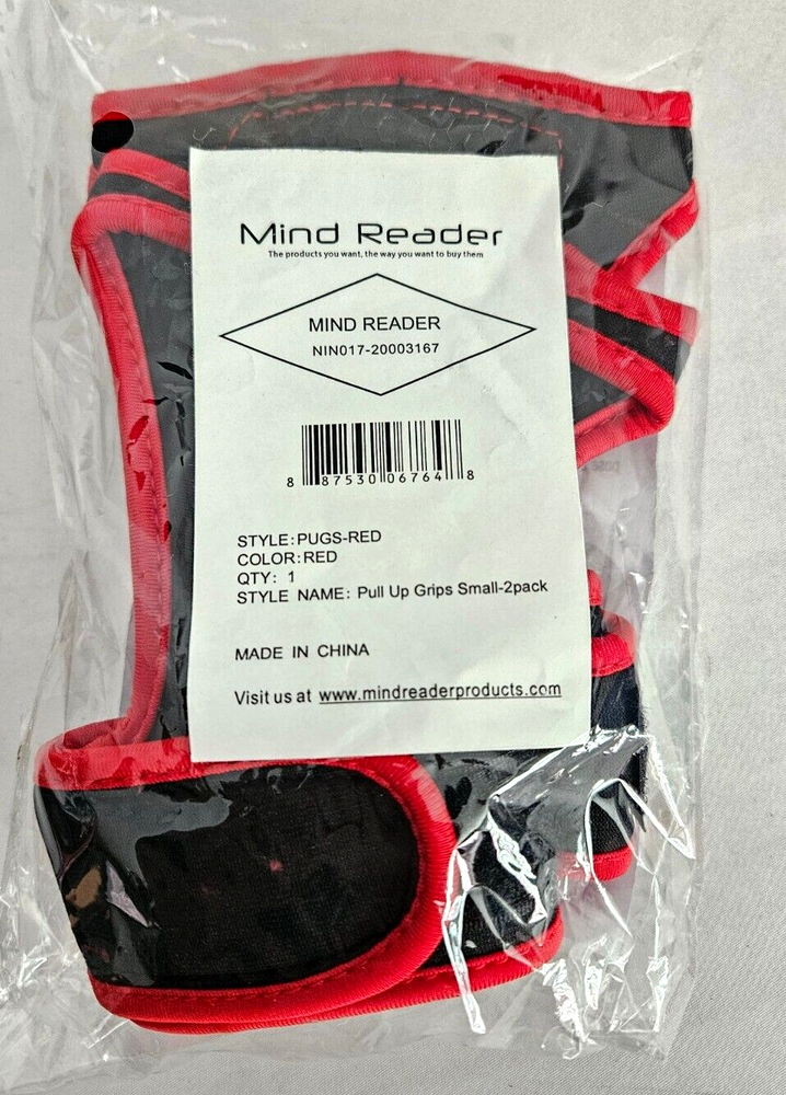 Mind Reader Pull-Up Glove Set, Secure Finger Holes, Non-Slip Grip - Small