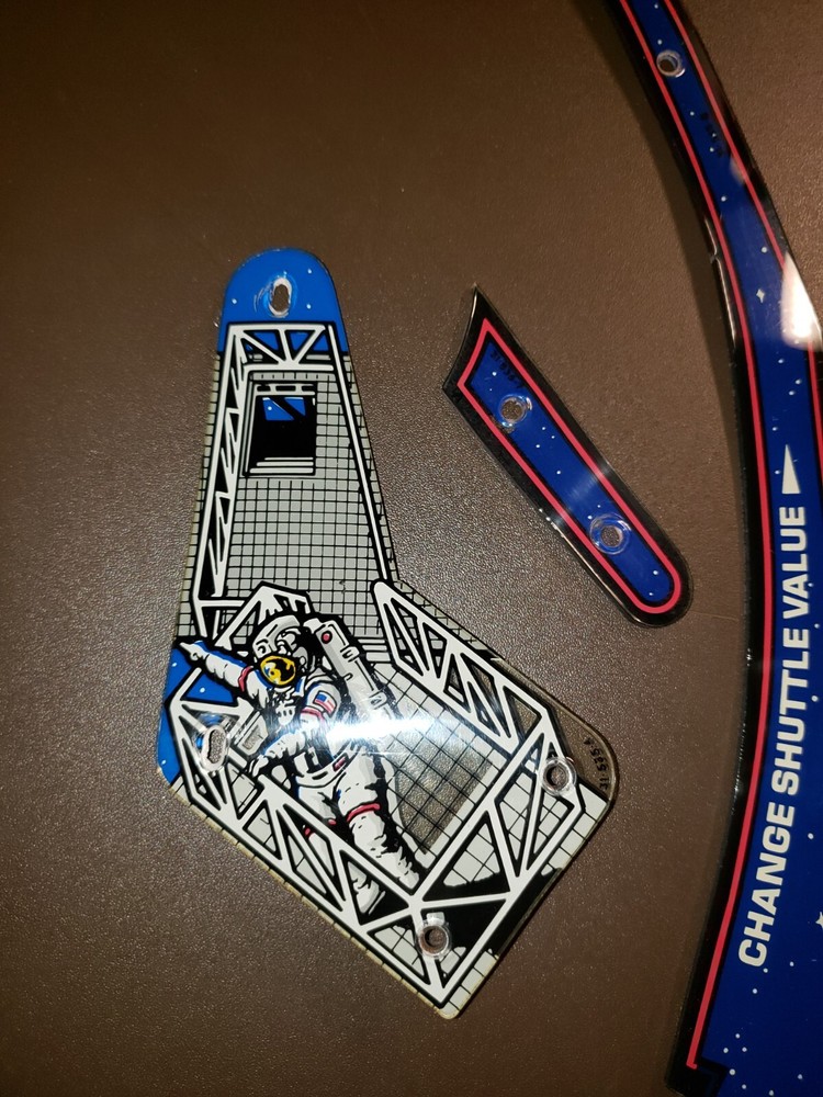 Williams SPACE SHUTTLE Pinball Plastics (3 Pieces)