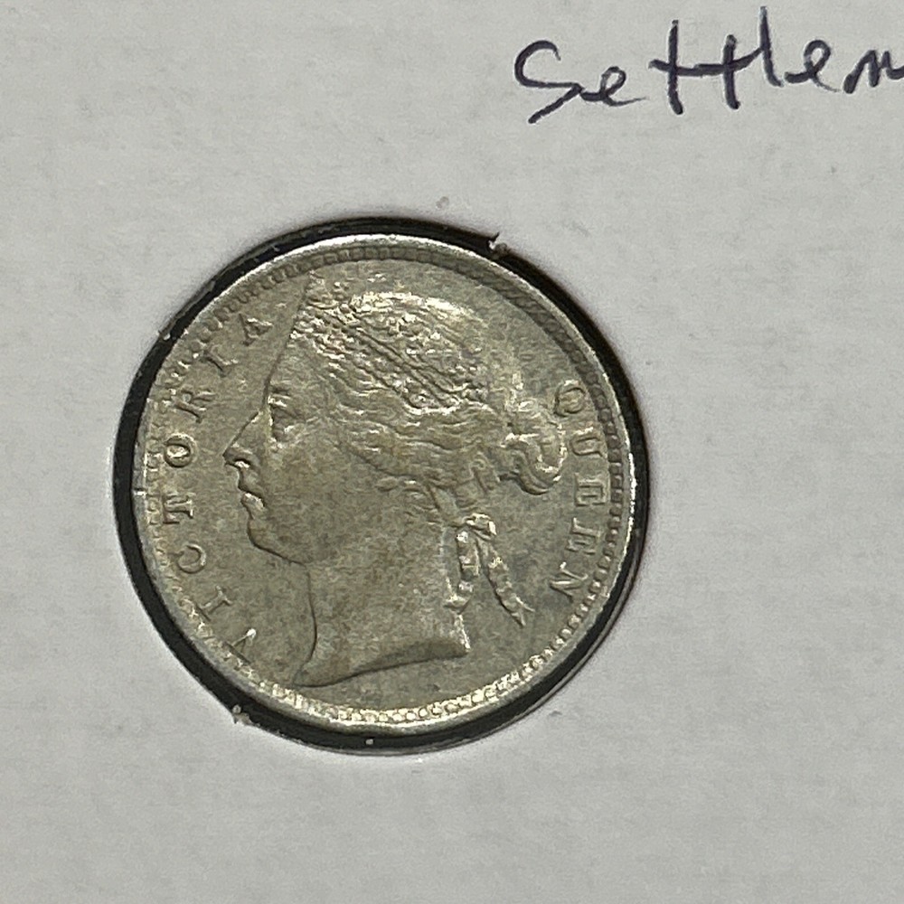 1896 Straits Settlements 10 Cent Victoria