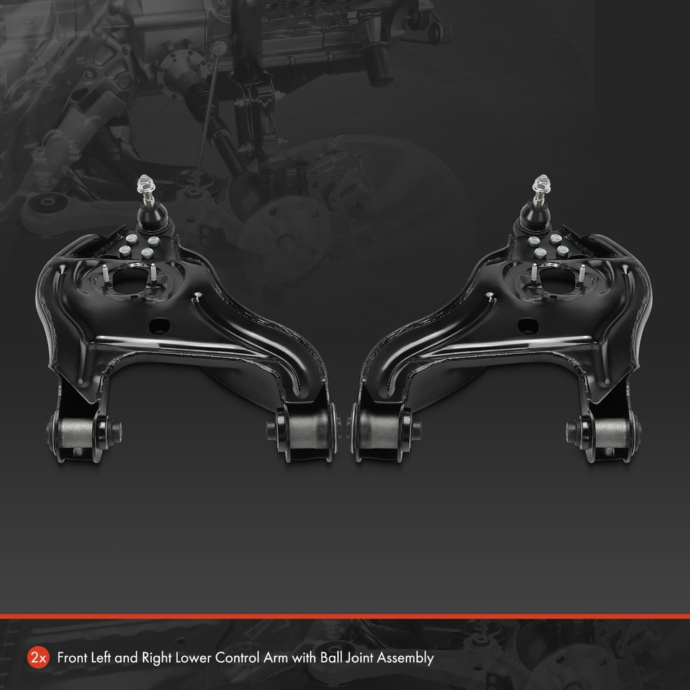 2pcs Front Lower Side Control Arm & Ball Joint Assembly for Dodge Ram 1500 02-05