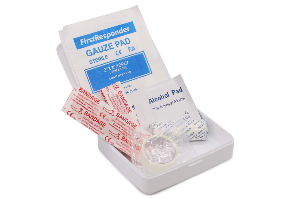 20-Piece Mini First-Aid Kit, Water-Resistant Case, Compact for Cuts & Scrapes