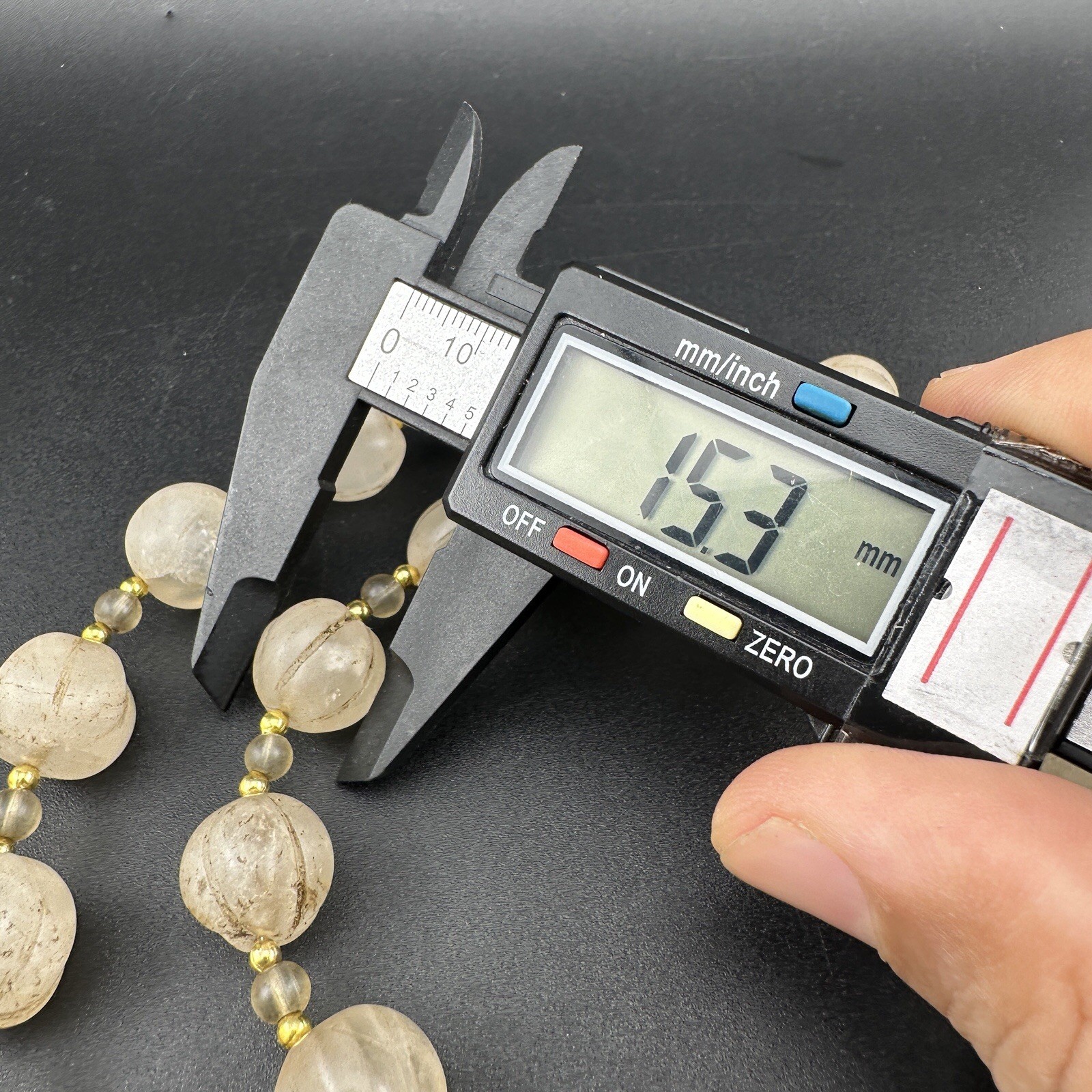 Old Himalayan Regions Crystals ￼ Beads Beads Mala Necklace Rare