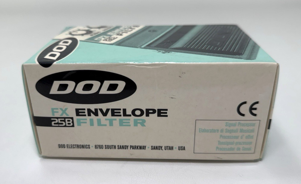DOD FX25B Envelope Filter Guitar Effect Pedal w Box Manual Mint Condition Tested