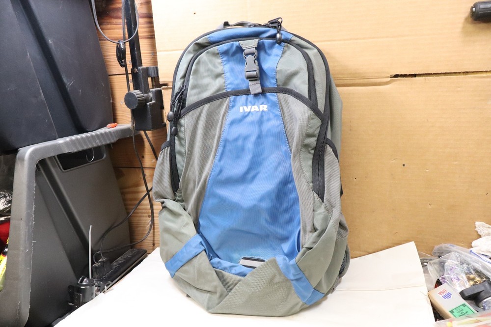 Ivar Revel Backpack Blue & Gray Excellent