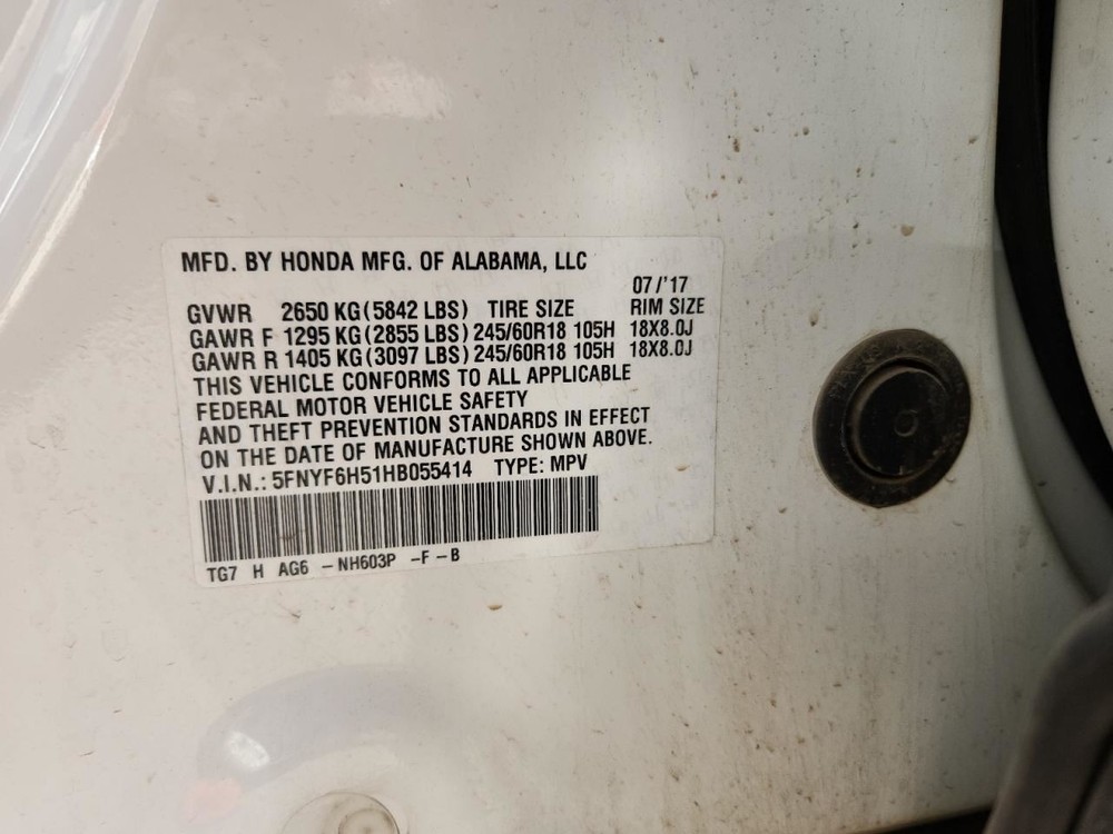 Transfer Case Automatic 6 Speed Fits 16-20 PILOT 2525404
