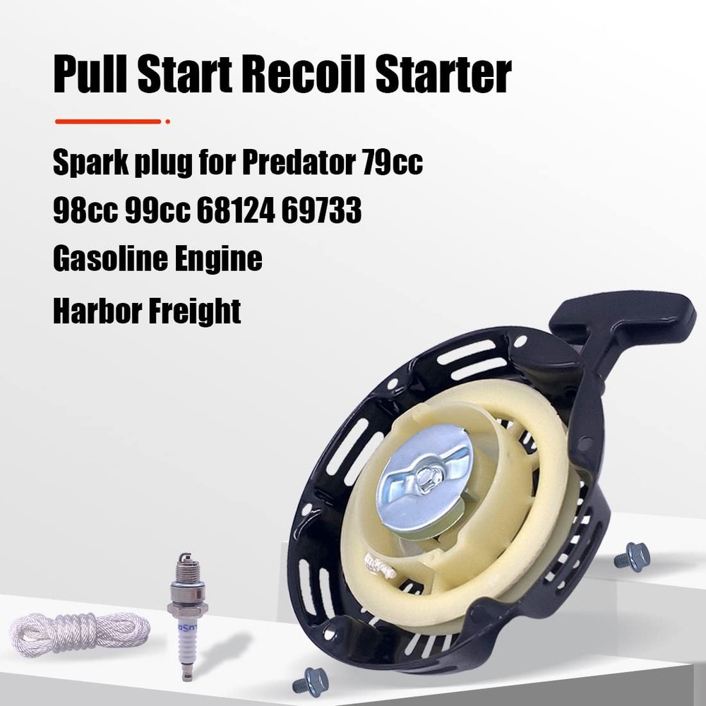 Recoil Starter Pull Start Assembly for Predator 79cc 98cc 99cc 68124 69733...