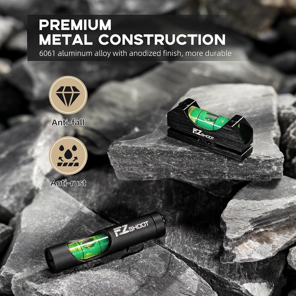 Professional Spirit Bubble Scope Level Kit w/ Magnetic Scope Leveling Tool Combo