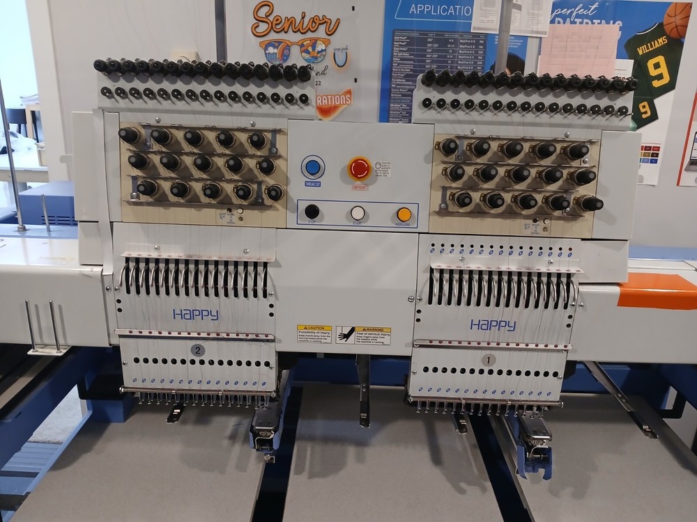 2 head happy japan embroidery machine