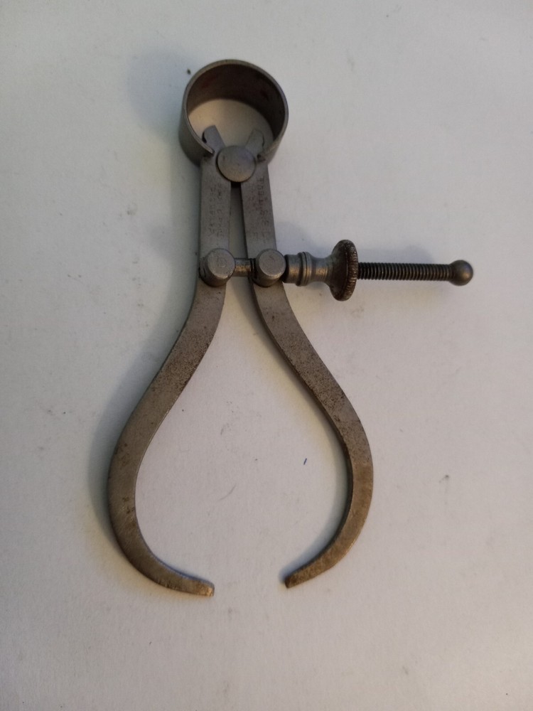 Starrett 79A-3, 3" Yankee Spring-Type Outside Caliper Solid Nut, Patent 6/2/1885
