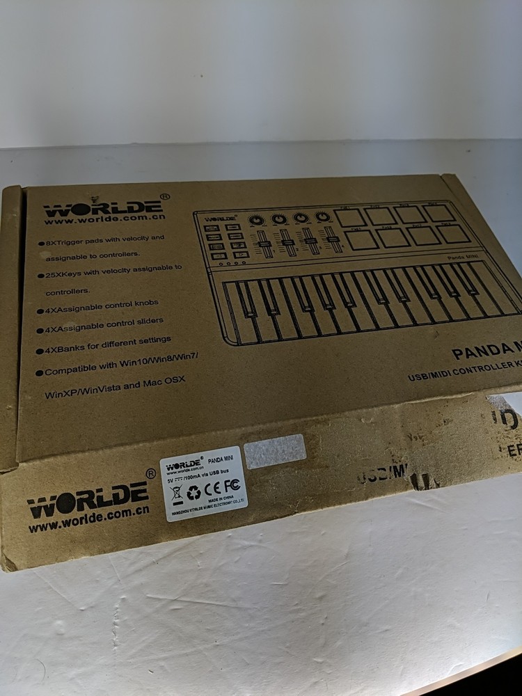 Open Box Worlde Panda Mini USB/MIDI Controller Keyboard For Windows And Mac