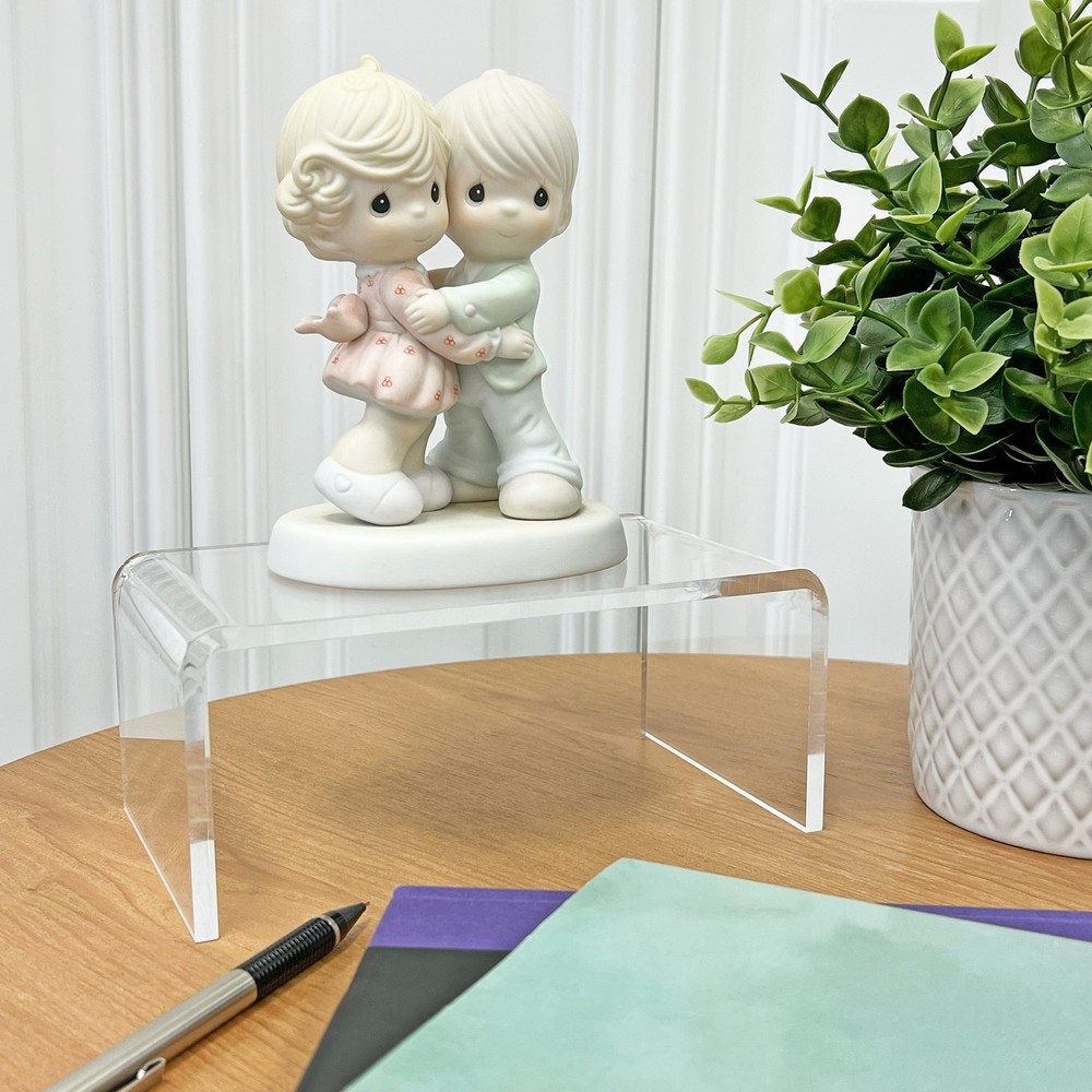 Plymor Clear Acrylic Rectangular Display Riser, 3" H x 7" W x 4" D (1/4" thick)