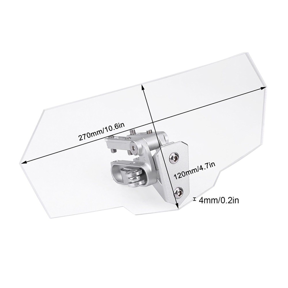 Motorcycle Universal Adjustable Windscreen Wind Deflector