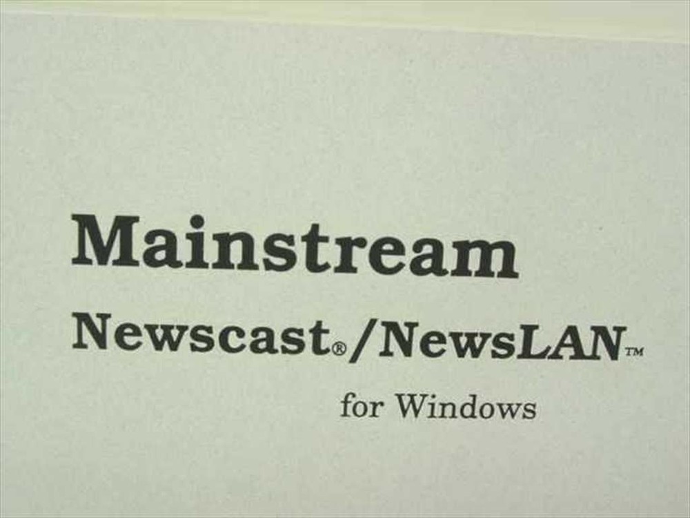 Mainstream Data Satellite IDR II Receiver -Newscast/Newslan Disk Software c.1994