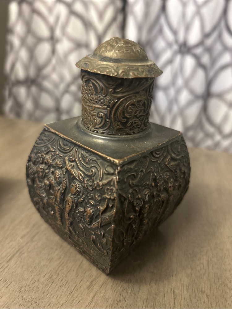 Barbour Silver Co Silver Plate Tea Caddy Bottle Tin #3238