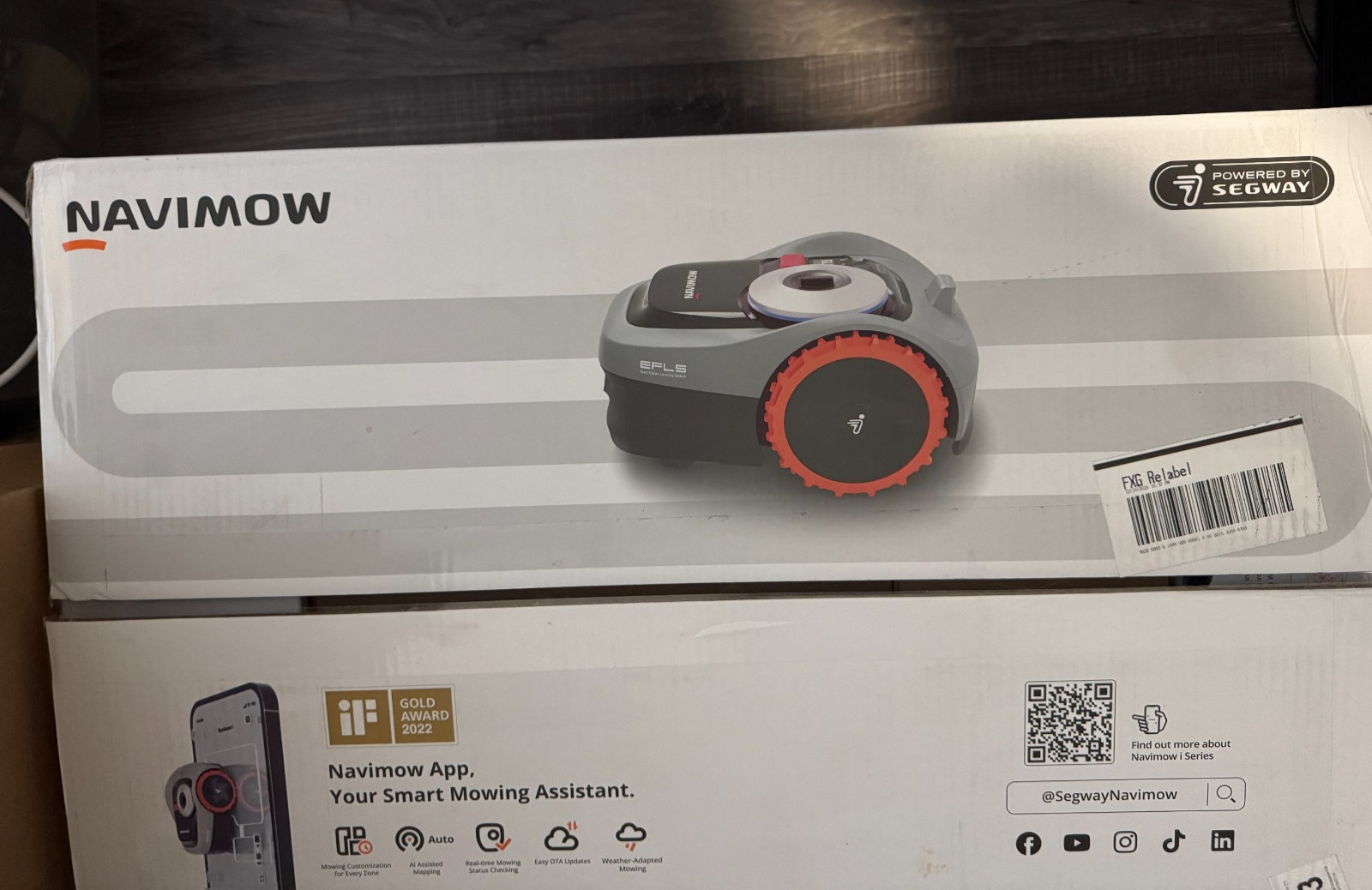 Segway Navimow i105N Robot Lawn Mower 1/8 Acre RTK+Vision - REFURBISHED