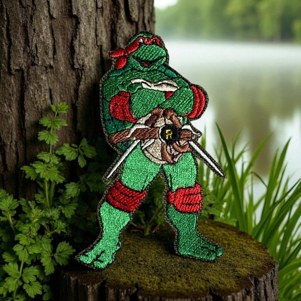 TMNT Iron on patch Raphael