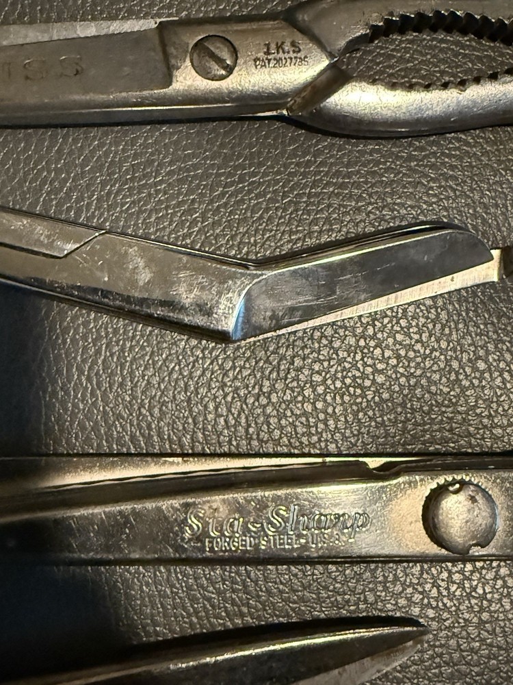 Vintage Scissors Lot Wiss Sta Sharp Pinking Shears