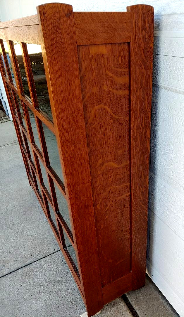 KILLER 48 X 48 MINTY STICKLEY BROTHERS 2 DOOR BOOKCASE W/ 3 SHELVES...